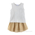 100% Cotton Children Garment Girls Summer T-Shirt